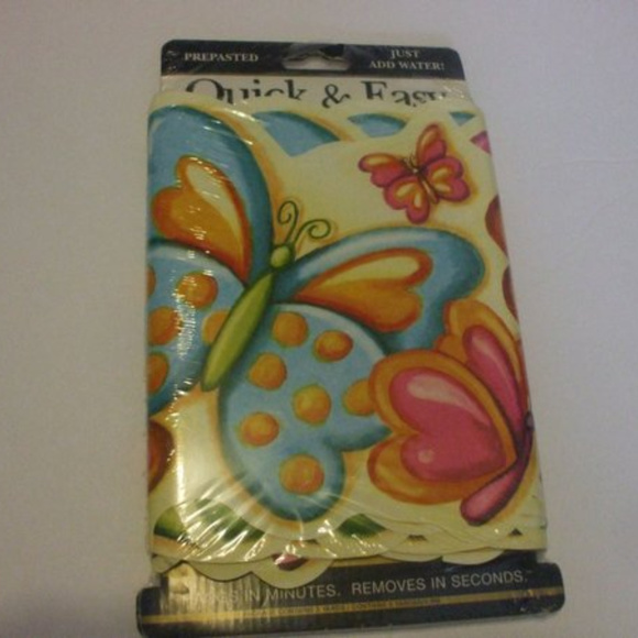2 Packaged Butterfly Wallpaper Border Quick & Easy - Picture 2 of 2
